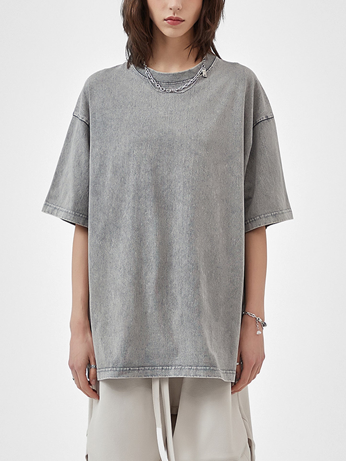 As Above So Below - Acid Wash Oversize T-Shirt - 250 GSM